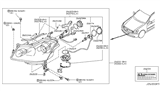 Diagram for 2006 Infiniti M45 Headlight - 26010-EH126