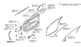 Diagram for Infiniti Door Check - 80431-EG00B