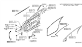 Diagram for Infiniti M45 Weather Strip - 80830-EG09A