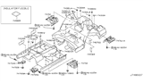 Diagram for Infiniti QX80 Body Mount Hole Plug - 74816-AL500