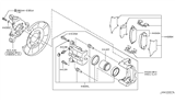 Diagram for 2009 Infiniti M35 Brake Caliper - 44011-EG50A