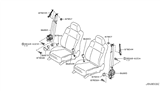 Diagram for Infiniti M35 Seat Belt - 86885-EH201