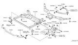 Diagram for Infiniti M37 Control Arm Bolt - 54550-EG00A