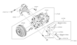 Diagram for Infiniti G37 A/C Clutch - 92660-JK20B