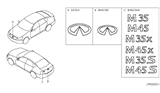 Diagram for 2006 Infiniti M45 Emblem - 62890-EH200