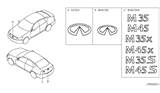 Diagram for 2007 Infiniti M45 Emblem - 62890-EH200