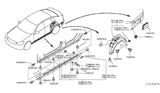 Diagram for Infiniti M45 Wheelhouse - 76748-EJ70A