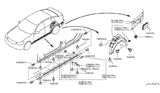 Diagram for 2007 Infiniti M45 Wheelhouse - 76748-EJ70A