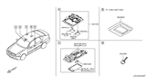 Diagram for 2007 Infiniti M35 Interior Light Bulb - 26461-EG01A