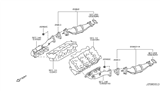 Diagram for Infiniti FX35 Exhaust Flange Gasket - 20813-AL50A