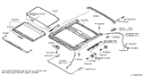 Diagram for Infiniti M45 Sunroof Cable - 91354-EJ71A