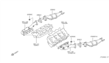 Diagram for Infiniti G35 Catalytic Converter Gasket - 20813-AL500