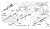 Diagram for Infiniti M45 Rack And Pinion - 49200-EH10A