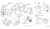 Diagram for 2006 Infiniti FX45 TPMS Sensor - 40700-CD001