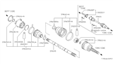 Diagram for 1995 Infiniti J30 Axle Shaft - 38220-93L11