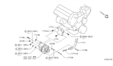 Diagram for 1994 Infiniti J30 Alternator Bracket - 11710-45V00