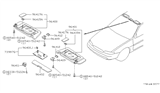 Diagram for 1995 Infiniti J30 Sun Visor - 96402-10Y01