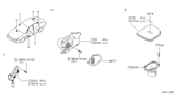 Diagram for Infiniti J30 Car Speakers - 28138-10Y00