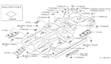 Diagram for Infiniti J30 Body Mount Hole Plug - 74849-41L05