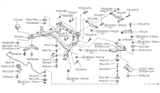 Diagram for Infiniti J30 Control Arm - 55120-0P000