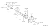 Diagram for 2000 Infiniti Q45 Wheel Hub - 40202-4P050