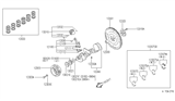 Diagram for Infiniti J30 Rod Bearing - 12117-30P60