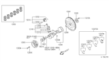 Diagram for 1996 Infiniti J30 Crankshaft - 12200-30P20