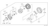 Diagram for Infiniti J30 Alternator - 23100-0P515