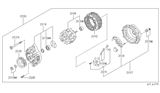 Diagram for 1996 Infiniti J30 Alternator - 23100-0P516