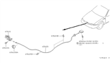 Diagram for 1997 Infiniti J30 Hood Latch - 65601-10Y00