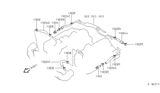 Diagram for 1993 Infiniti J30 PCV Valve - 11810-40P00