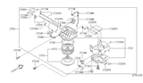 Diagram for 1993 Infiniti J30 Blend Door Actuator - 27740-10Y00