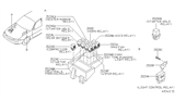 Diagram for 1997 Infiniti J30 Relay - 25230-10Y60