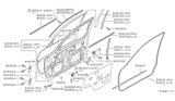 Diagram for 1996 Infiniti J30 Door Check - 80430-70T80