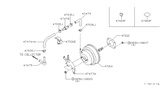 Diagram for Infiniti J30 Brake Booster Vacuum Hose - 47474-10Y00