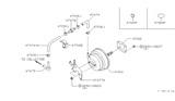 Diagram for 1996 Infiniti J30 Brake Booster Vacuum Hose - 47474-10Y00