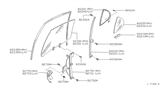 Diagram for 1994 Infiniti J30 Window Regulator - 82720-10Y10