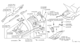 Diagram for Infiniti QX4 Body Mount Hole Plug - 01658-01521