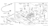 Diagram for 1995 Infiniti J30 Automatic Transmission Shifter - 34901-10Y13