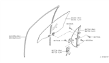 Diagram for Infiniti J30 Window Motor - 80730-10Y00