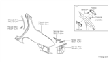 Diagram for 1996 Infiniti J30 Fuel Door - 78830-10Y00