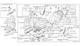 Diagram for Infiniti J30 Seat Cushion - 87300-10Y40