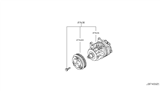 Diagram for Infiniti J30 A/C Compressor - 92600-10Y00