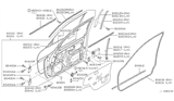 Diagram for Infiniti J30 Window Run - 80216-10Y00