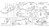 Diagram for Infiniti J30 Car Key - 28268-49U10