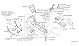 Diagram for 1997 Infiniti J30 Cup Holder - 68430-10Y20