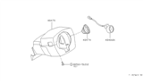 Diagram for 1993 Infiniti J30 Steering Column Cover - 48474-10Y01