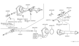Diagram for Infiniti J30 Steering Shaft - 48820-10Y80