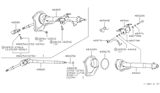 Diagram for Infiniti J30 Universal Joint - 48080-71L01