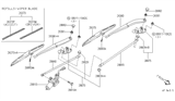 Diagram for Infiniti M30 Wiper Blade - 28895-79904